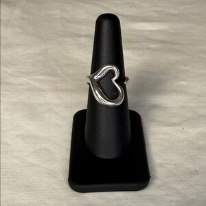 Tiffany & Co. Elsa Peretti Open Heart Ring | Sterling Silver | Sz 6